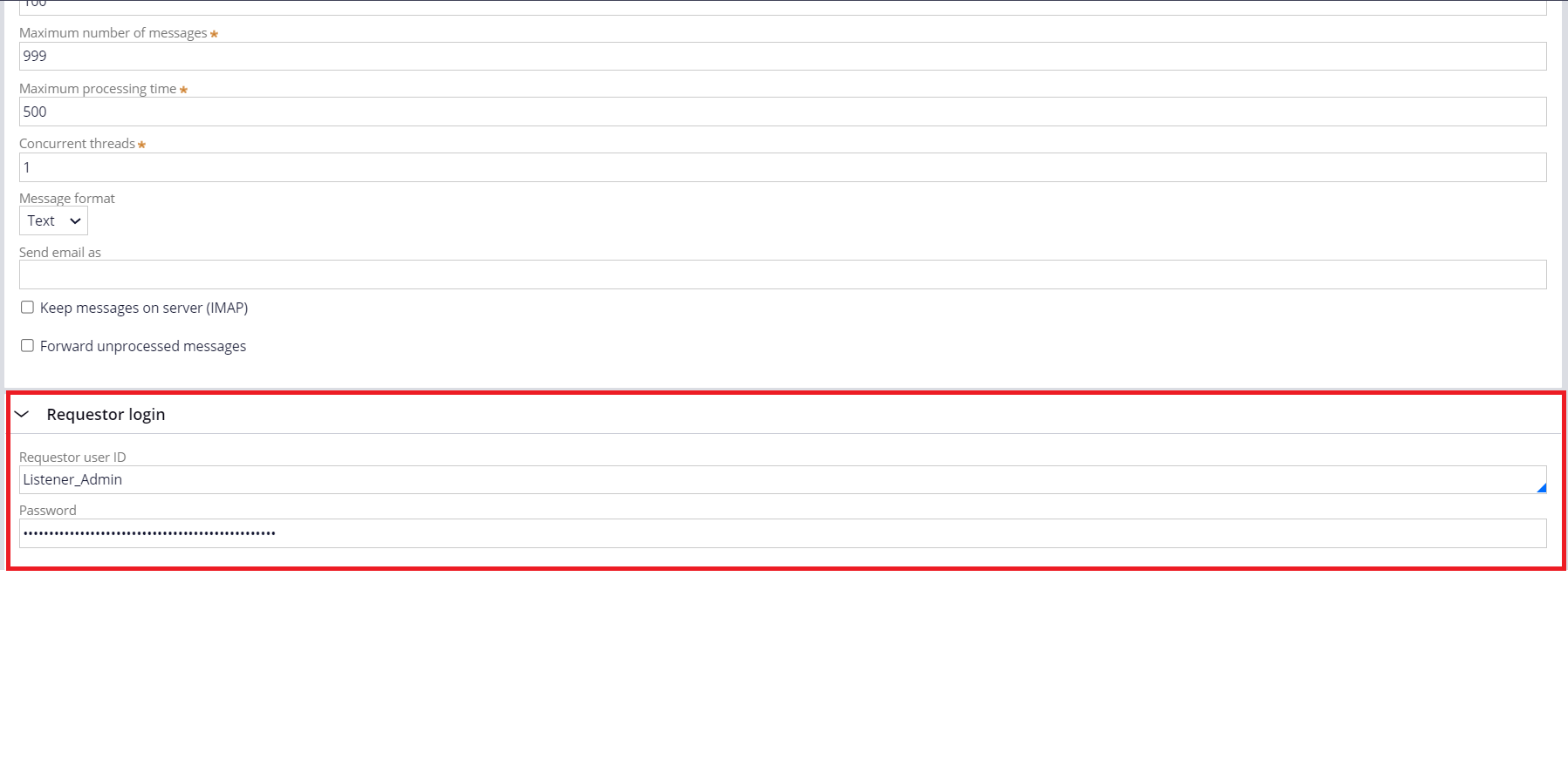 Exception adding Email Listener as new instance in Admin studio